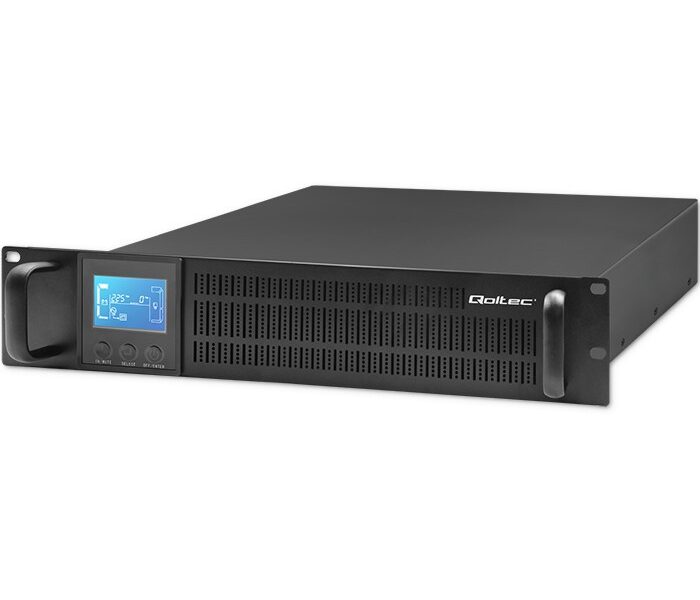 Qoltec Zasilacz awaryjny UPS RACK | 2kVA | 1600W | LCD