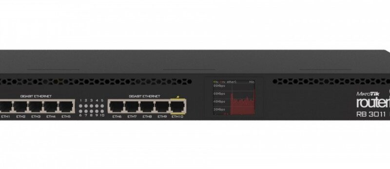 Mikrotik Router xDSL 10xGbE PoE RB3011UiAS-RM